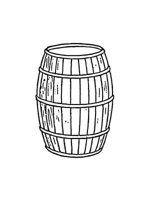 Раскраски Бочка