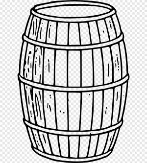 Бочка раскраска для детей