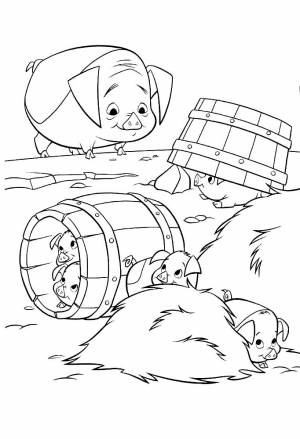 Раскраска бочка  и