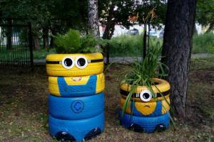 Рисунки на бочках для дачи