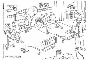 Раскраска больница