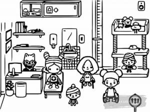 Раскраски Тока бока больница