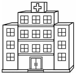 Раскраска больница ,   рисовать онлайн