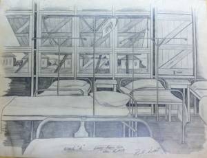 Рисунок больницы карандашом