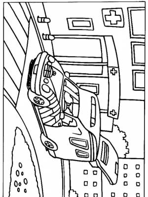 Раскраски Больница   в формате