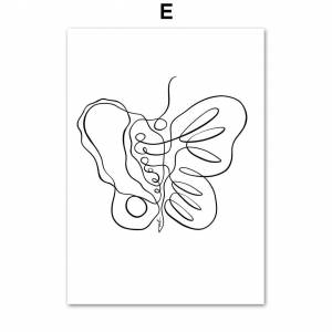 Минималистичный анатомический рисунок мозга, кишечника, сердца, ушей, легких, медицинские плакаты и принты, настенная живопись на холсте, доктор, подарок, декор для клиники