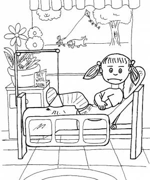 Раскраска Больница