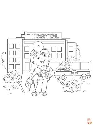 Раскраски Больница