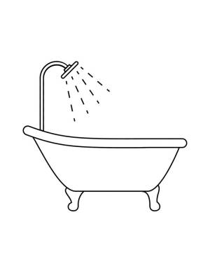 Раскраски Ванна