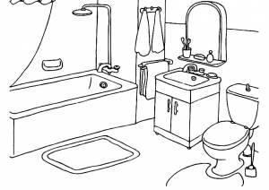 Раскраска ванная комната