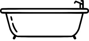 Раскраска Ванна