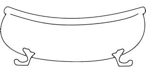 Раскраска Ванна