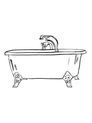 Раскраски Ванна