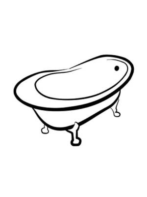 Раскраски Ванна