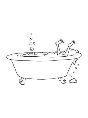 Раскраски Ванна
