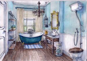 Яркая ванная