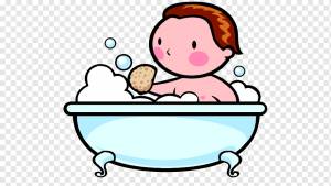 Книжка-раскраска Bathing Bathtub Child, ванна-пузырь, мебель, ребенок, еда png