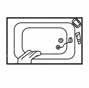 Раскраска Ванна