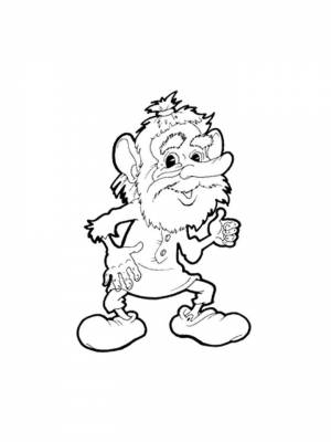 Раскраски Домовой   в формате