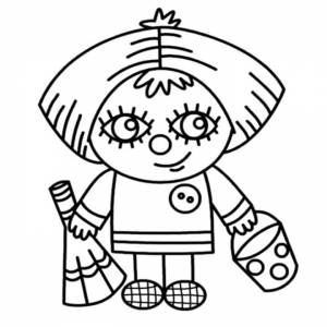 Раскраска Домовёнок Кузя 10