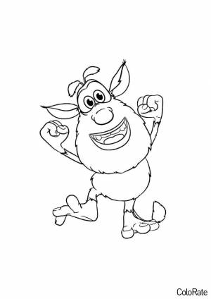 Раскраска Счастливый домовой