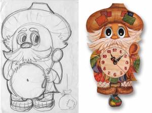 Домовой рисунок для детей