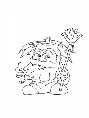 Раскраски Домовой   в формате