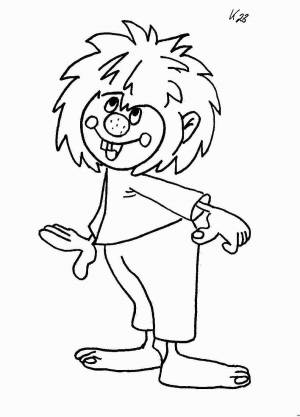 Раскраски Домовенок кузя для детей