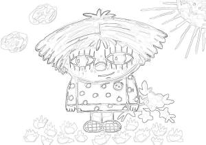 Раскраски Домовенок кузя из мультика