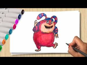 Как нарисовать домового Тикфинника из мультфильма Финник