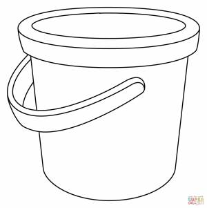 Ведро раскраска пошагово