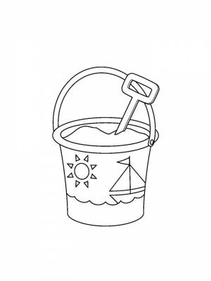 Ведро раскраска пошагово