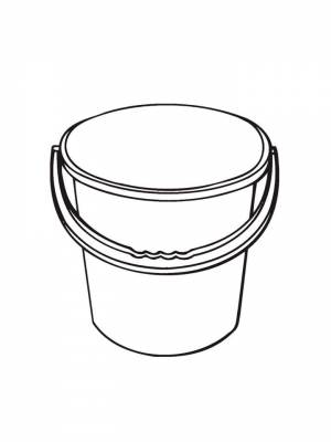 Картинка Ведро раскраска для девочек