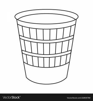 Раскраски Мусорное ведро