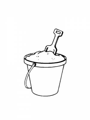 Раскраски Ведро   в формате