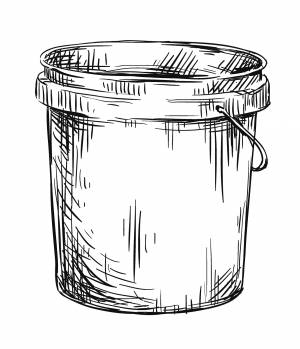 Раскраска ведро