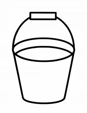 Раскраски Ведро для детей