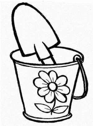 Раскраски Ведро для детей