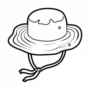 Книжка-раскраска для детей, мультяшный головной убор, ведро, шляпа рыбака