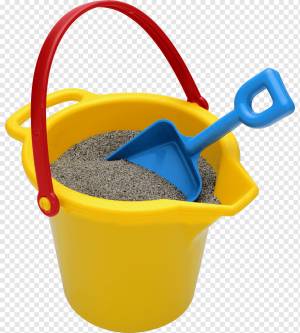 Ведро и лопата, лопата, песок, рисунок, желтый, электрический синий, пластик, ведро, ведро и лопата, Рисование png