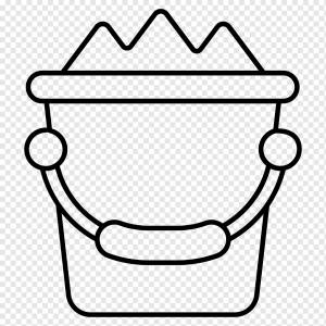 ведро, краска, ролик, строительство и набор инструментов значок, png