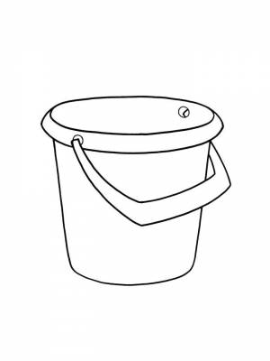 Раскраски Ведро   в формате