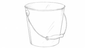 Как нарисовать ведро
