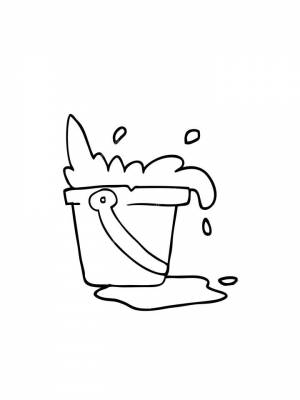 Раскраска Ведро онлайн