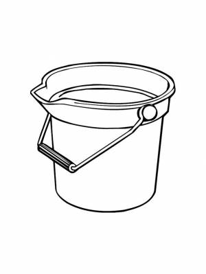 Bucket coloring pages