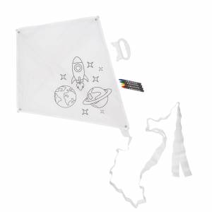 Воздушный змей-раскраска Rainbow, цвет белый, арт