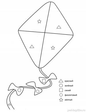 Раскраска с заданием для детей 5-7 лет
