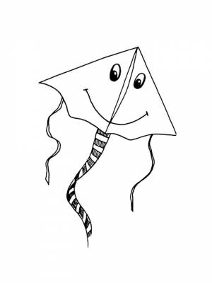 Раскраски Воздушный змей   в формате