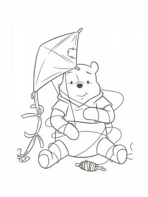 Картинка Воздушный змей раскраска в формате  для мальчиков