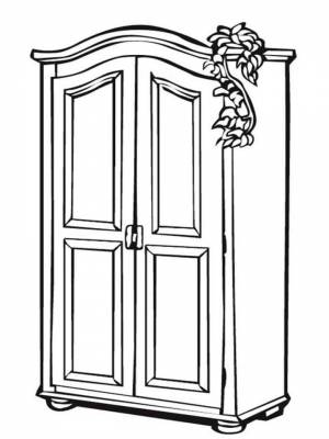 Раскраска Мебель   в формате